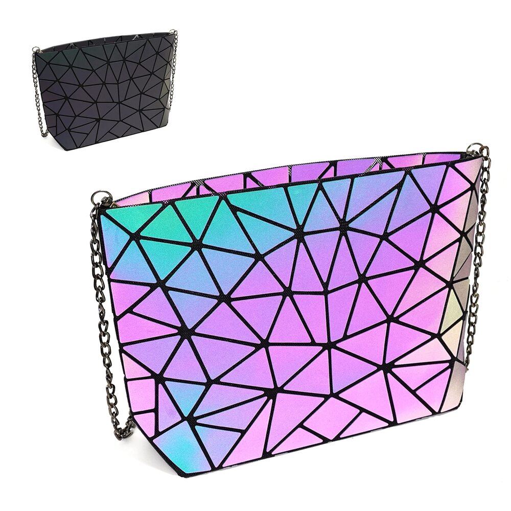 4055 Small Clutch Geometric Purses Daily Use Purse Luminous Purses